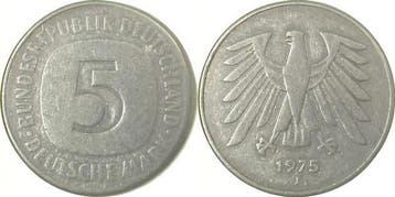 5 Dm Brd 75j 9,5gr außergew Stueck, Verzenden