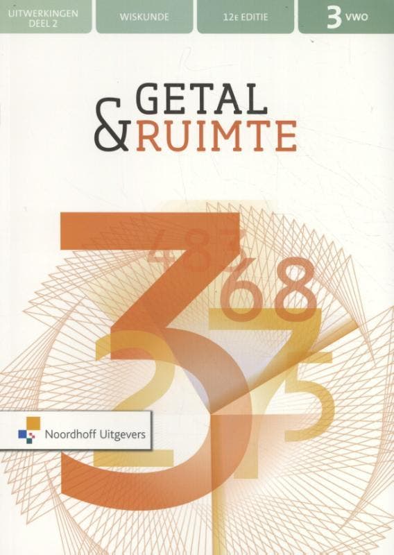 Getal en ruimte 12e ed 3v uitwerkingen deel 2 9789001900946, Boeken, Studieboeken en Cursussen, Zo goed als nieuw, Verzenden