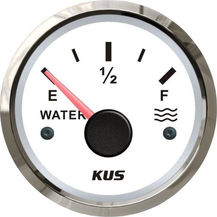 Watermeter Boot 56mm Wit met Rvs Rand, Watersport en Boten, Accessoires en Onderhoud, Ophalen of Verzenden