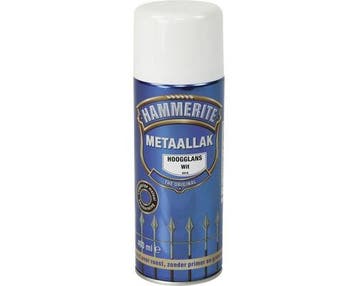 Hammerite Hoogglans Wit S010 Spuitbus 400 ml, Ophalen of Verzenden, Nieuw