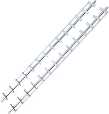 draaibare RVS tuinlamellen 165 cm - set van 2 stuks voor..., Ophalen of Verzenden, Nieuw