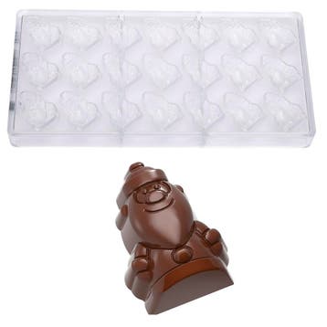 Chocolademal Chocolate World Kerstman (21x) 38x27x17,5mm, Verzenden, Nieuw