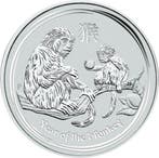 Lunar II - Year of the Monkey - 5 oz 2016 (23.486 oplage), Verzenden, Losse munt, Zilver