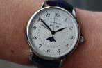 Horloge Montblanc Star Legacy Full Calendar 10/25 als nieuw, Overige merken, Leer, Staal, Polshorloge