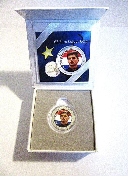 Europa. 2 Euro 2023 Max Verstappen (colored by private, Postzegels en Munten, Munten | Europa | Niet-Euromunten
