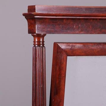 Hollandse Biedermeier passpiegel kantelbaar origineel glas c, Ophalen of Verzenden