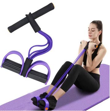 6-Buis Weerstandsband met Pedalen voor Fitness, Sport en Fitness, Verzenden, Nieuw
