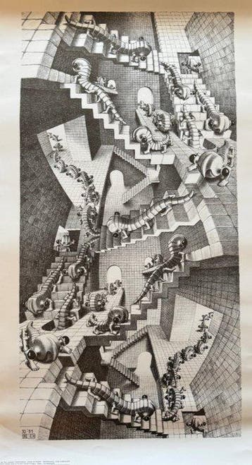 M.C. Escher - baarn Holland - TRAPPENHUIS - HOUSE OF STAIRS