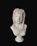 Beeld, Neoclassical ca. 1900s Carrara Marble Bust of a, Antiek en Kunst