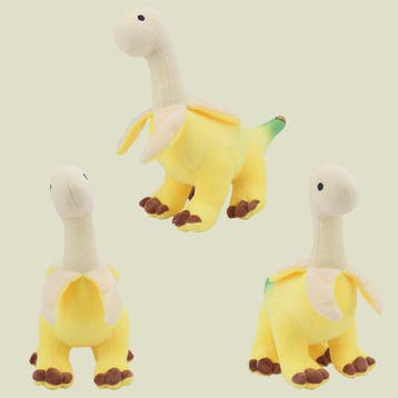 Knuffel Brontosaurus Banaan - Zachte Pluche Speelgoed voor K, Verzenden, Nieuw