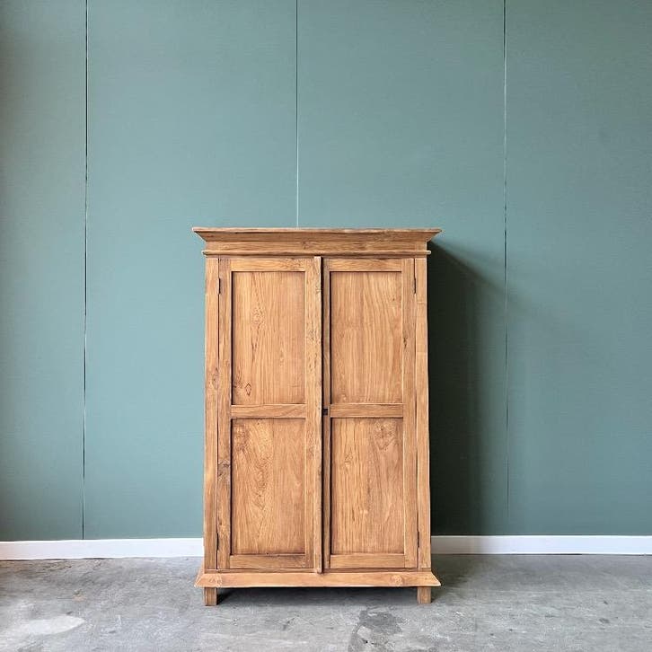 Computerkast | Massief Teakhout | Gratis Thuisbezorgd! |, Huis en Inrichting, Kasten | Computermeubels, 40 tot 80 cm, Nieuw, Teakhout