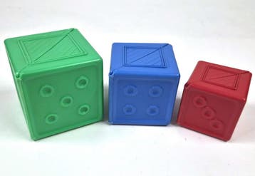 Vintage Fisher-Price blokkenset met cijfers, Verzenden, Gebruikt
