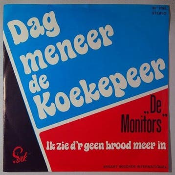 Monitors, De - Dag meneer de Koekepeer - Single, Cd's en Dvd's, Verzenden, Nieuw in verpakking