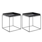 Hay - Nachtkastje (2) - Hay Tray Table Medium - Zwart -