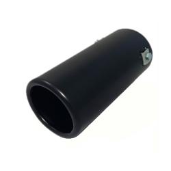 Zwart uitlaatsierstuk Rond klein - passend 35-66 mm, Verzenden, Nieuw