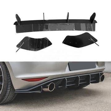 Diffuser Extension With Rear Side Splitters Voor Volkswagen, Ophalen of Verzenden, Nieuw