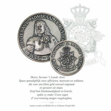 Nederland. Michiel Adriaensz. de Ruyter. Silver medal 325th