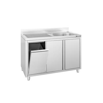 GGM Gastro | Spoelkast PREMIUM - RVS - 1200x600mm - met 1 |, Verzenden, Nieuw in verpakking, RVS Meubilair