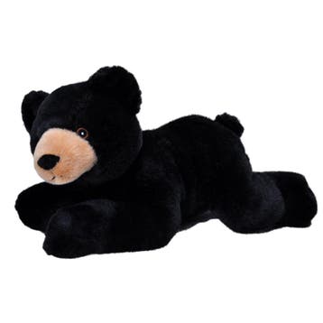 Eco-kins zwarte beer knuffel - pluche - 30 cm, Verzenden, Nieuw