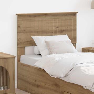 vidaXL Hoofdbord Artisan Eiken Bewerkt hout, Verzenden, Nieuw, Bruin, Hout
