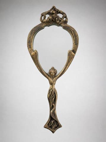 Decoratief ornament - Frankrijk - antieke handspiegel