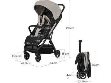 Lionelo Julie Air - Ultralichte Buggy - Auto-Folding - 7,5, Verzenden, Zo goed als nieuw