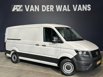 Volkswagen Crafter 2.0 TDI L3H2 L2H1 Euro6 Airco | Chauffeur, Stof, Gebruikt, Volkswagen, Wit