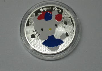 Frankreich 10 Euro 2024 50 Jahre Hello Kitty France zilve..., Verzenden