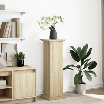 vidaXL Sokkel met opbergruimte 31x30x90 cm bewerkt hout, Tuin en Terras, Verzenden, Nieuw