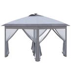 Paviljoen 3,3x3,3m Vouwpaviljoen Met LED USB, Pop-Up Met Gaa, Verzenden
