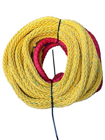 Yellow-Shark blue Meerlijn touw soepel 15MTR 36MM 1 Oog B..., Verzenden, Nieuw