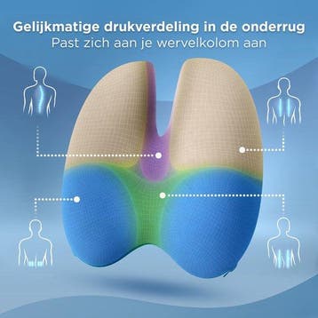 2dekans | CozySense Rugsteun - Verstelbaar Lendekussen met, Ophalen of Verzenden, Zo goed als nieuw