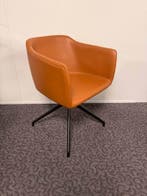 Bent Hansen Since design swivel chair cognac stoel, Vergader- of Presentatieruimte, Ophalen of Verzenden, Gebruikt, Stoel
