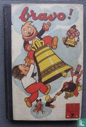 Bimmelabom en zijn zus Bibaboe - Bravo! album 7 - 1946, Boeken, Eén stripboek, Verzenden, Gelezen, Aivlin, Ralph, Antoine, Marcel, Bataille, Maurice, Curwood, James Oliver, Dany, Gaston, De Favauges, Roger, Knerr, Harold H., KYRA, Laudy, Jacques, Leblicq, Henri, Lebon, H., M. B., Messmer, Otto, Rainy [naar], Raymond, Alex, S. M., Steeman, Stanislas-André, Ted William Lawson, Vandersteen, Willy, Zaboly, Bela 'Bill'.