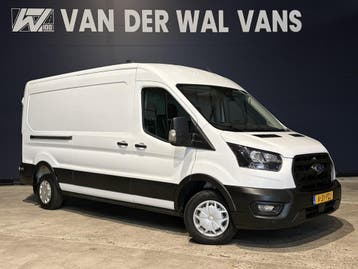 Ford Transit 2.0 TDCI 130pk L3H2 Euro6 Airco | Cruisecontrol, Stof, Gebruikt, Euro 6, Wit