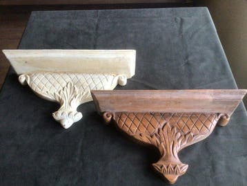 Wandtafel (2) - Hout - Brocante wandconsoles