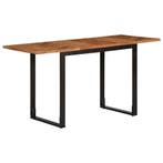 vidaXL Eettafel 140x70x75 cm massief acaciahout, Huis en Inrichting, Tafels | Eettafels, Verzenden, Nieuw