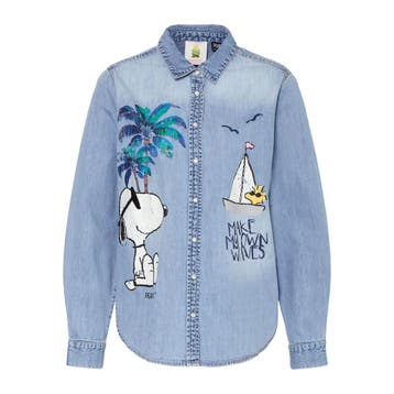 Princess goes Hollywood • denim Snoopy blouse • 38, Maat 38/40 (M), Princess goes Hollywood, Nieuw, Verzenden