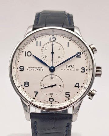 IWC - Portugieser Chronograph Full Set - IW371417 - Heren, Sieraden, Tassen en Uiterlijk