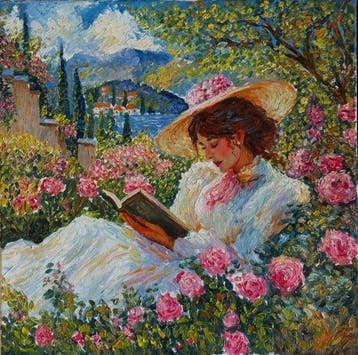 BarBeni (1981) - Elizabeth in the Garden (lll) - An Artistic