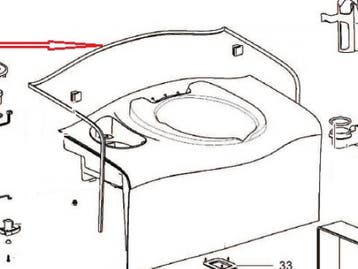 Thetford C400 Afwerkbies Cassette Toilet, Nieuw