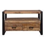 Tv-meubel Mangohout Britt 120 cm, Verzenden, Nieuw, Overige houtsoorten, Industriële meubels