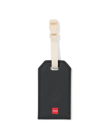 HEMA Bagagelabel 5.4x9.6cm zwart, Sieraden, Tassen en Uiterlijk, Tassen | Reistassen en Weekendtassen, Verzenden, Nieuw, Zwart