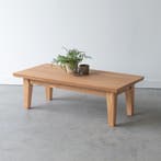 Eikenhouten salontafel 125x60x40cm naturel, 100 tot 150 cm, Eikenhout, Nieuw, Minder dan 50 cm