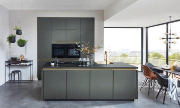 Nieuwe groene keuken met apparatuur en garantie (ref: Harry), Huis en Inrichting, Keuken | Complete keukens, Ophalen of Verzenden