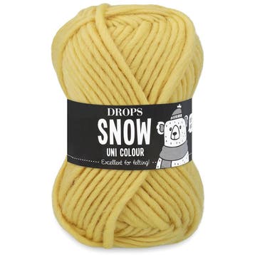 DROPS Snow Uni Colour - 109 paardenbloem - Wol Garen, Ophalen of Verzenden, Nieuw