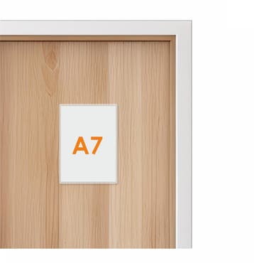 A7 Zelfklevende Insteekhoes - Transparant – Opening Kort...