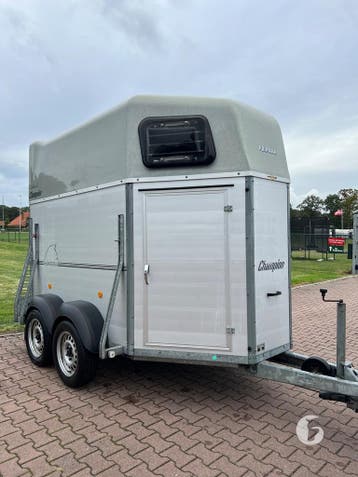 Oerdegelijke Bockmann 2 paards! Vol-Alu!, Ophalen, Zo goed als nieuw, Aluminium, 2-paards trailer