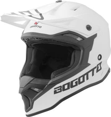 Bogotto V337 Solid Mat Wit Crosshelm, XXL, Nieuw met kaartje, Overige merken, Heren