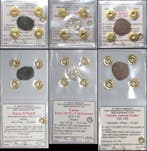 . Italiaanse middeleeuwen - Venetië, Napels, Lucca Lotto di, Postzegels en Munten